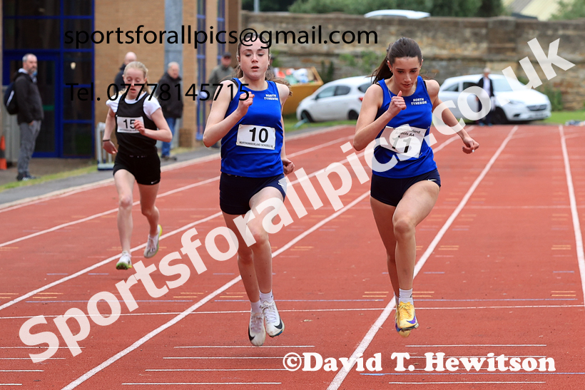 Sprints, 2026 Northumberland Schools Track and Field, Wentworth, Hexhan. Photo: David T. Hewitson/Sports for All Pics